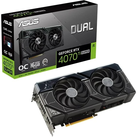 كارت گرافيك ايسوس ASUS Dual GeForce RTX™️ 4070 Ti SUPER OC Edition 16GB GDDR6X