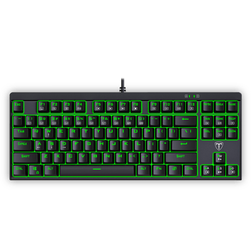 کیبورد گیمینگ T-DAGGER مدل Corvette T-TGK302 Red Switch