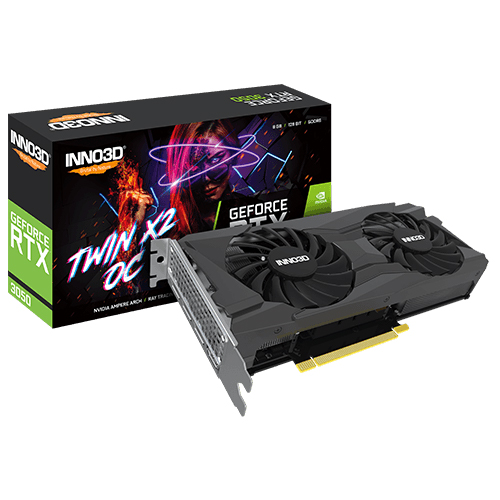 کارت گرافیک INNO3D مدل  RTX 3050 TWIN X2 OC 8GB