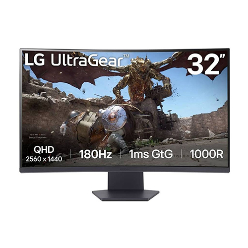 مانیتور ال جی 32 اینچ خمیده مدل LG 32GS60QC-B