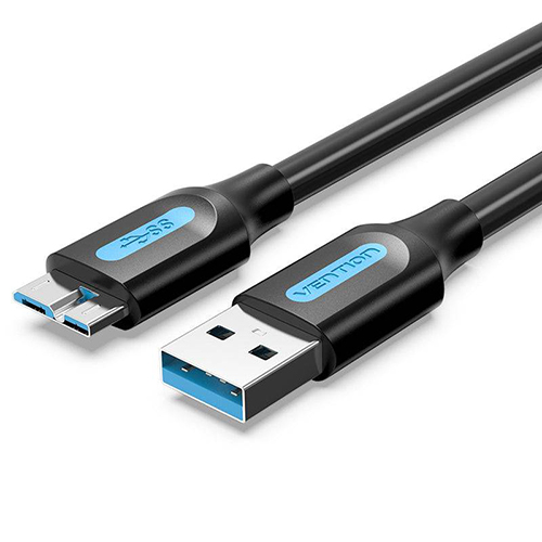 کابل ونشن مدل COPBF USB 3.0 A Male to Micro-B  Male Cable 1M Black PVC Type